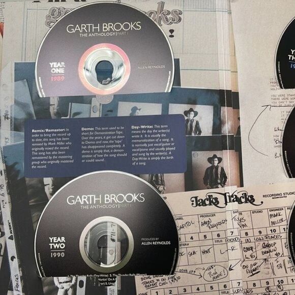 Garth Brooks  Book and CDS The Anthology Part 1 - Picture 5 of 7